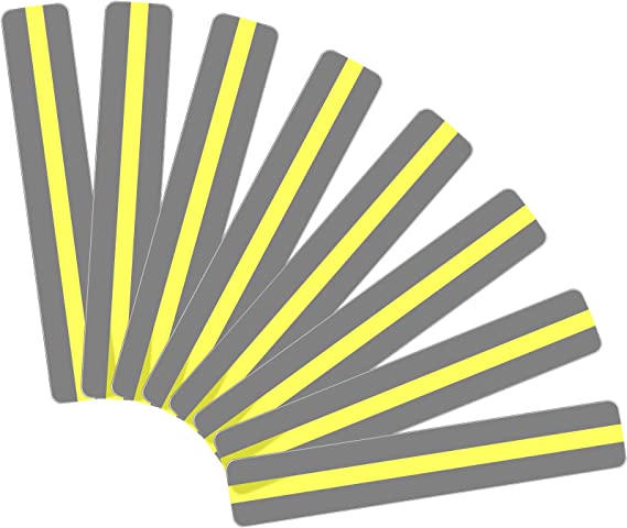 32 Pieces Guided Reading Strips Highlight Strips Colored Colorful Bookmark - Helps with Dyslexia for Children and Teacher Teaching (Yellow)