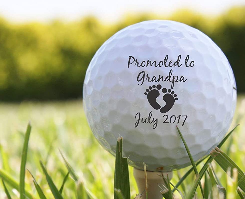 Pregnancy Reveal Personalized Golf Balls, Custom Golf Ball Birth Announcement for Grandparents, - S09