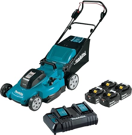 Makita XML10CM1 36V (18V X2) LXT® 21" Lawn Mower Kit with 4 Batteries (4.0Ah)