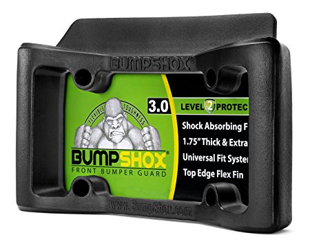 BumpShox 3.0 - Front Car Bumper Protection, Ultimate Front Bumper Guard. Front Bumper Protection License Plate Frame. Tougher Than Steel !