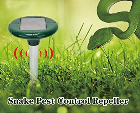 Cibo Utilitarian Solar Power Ultrasonic Mouse Mole Snakes Repeller For Outdoor Garden Yard,Waterproof