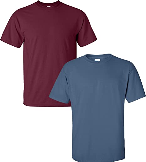 Gildan Mens G2000 Ultra Cotton Adult T-Shirt, 2-Pack