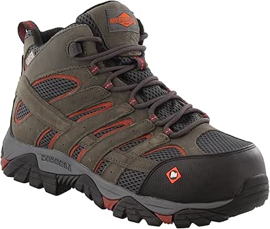 Merrell Men's Moab Vertex Mid Waterproof Composite Toe Construction Boot