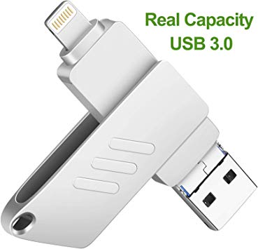iOS Flash Drive for iPhone Photo Stick 32GB Memory Stick USB 3.0 External Storage Lightning Memory Stick for iPhone iPad Android and Computers