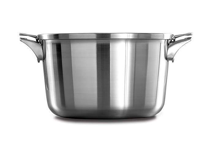 Calphalon Premier Space Saving Stainless Steel 12qt Stock Pot with Cover