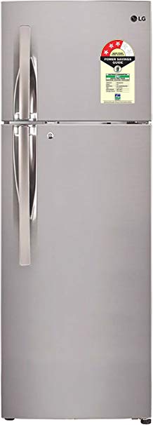 LG 260 L 3 Star Frost Free Double Door Refrigerator(GL-T292RPZU.APZZEBN, Shiny Steel, Inverter Compressor)