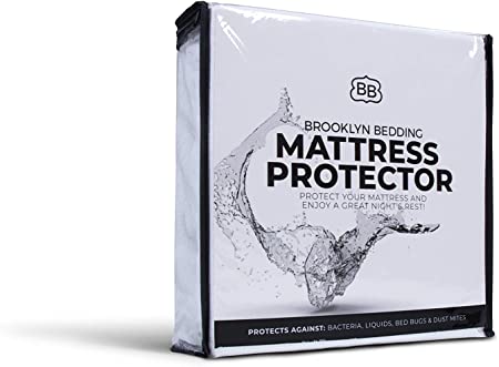 Brooklyn Bedding Clean Sleep Mattress Protector, Full, White
