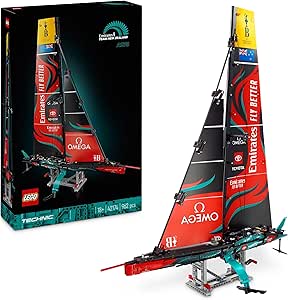 LEGO Technic Yacht Emirates Team New Zealand AC75 - Kit de Construction pour Les Passionnés de Navigation - Maquette de Bateau à Construire pour Les Amateurs de Loisirs Créatifs Adultes 42174