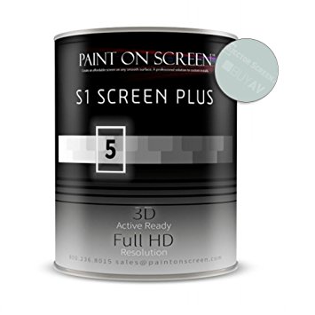 Projector Screen Paint (S1 Screen Paint Silver) - Home & Professional Use - Up to 240"