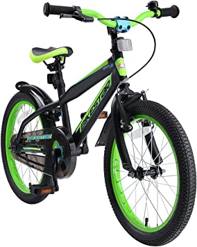 BIKESTAR Kids Bike Bicycle for Kids age 4-5 year old children | 18 Inch Mountain Bike Edition for boys and girls