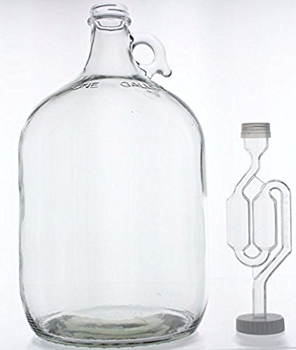Home Brew Ohio Glass Wine Fermenter Includes Twin Bubble Airlock