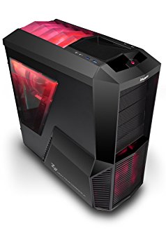 Zalman Z11 Plus HF1 ATX Gaming Mid Tower Computer Case with Red Led Fan (Black)