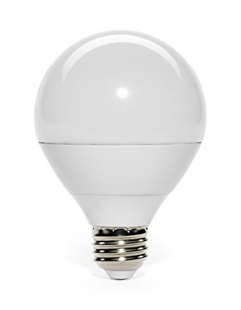 G7 Winnemucca LED Globe Style 50W Replacement G25 Vanity Light Bulb, Non-Dimmable Warm White Light 2700K 8 Watt 630 Lumen, E26 Base