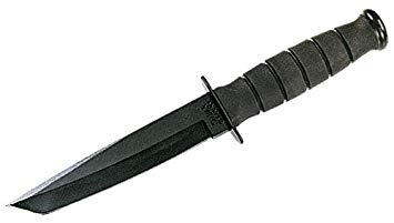 KA-BAR 5054, Short Fighting/Utility Knife, Tanto, Black