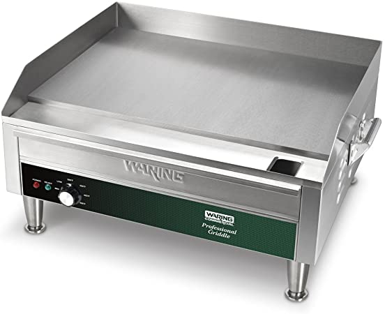 Waring Commercial Electric Countertop Commercial Griddle, 25.5x28.75x14.125, Stainless Steel