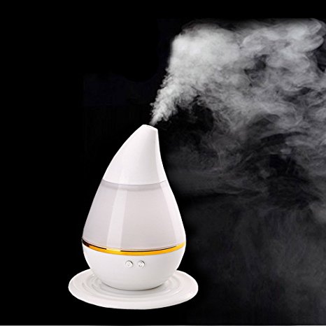 Kasstino 250mL Aromatherapy Essential Oil Purifier Diffuser Air Humidifier with 7 Changing Colorful LED Lights for Home Office Yoga Spa Baby Bedroom