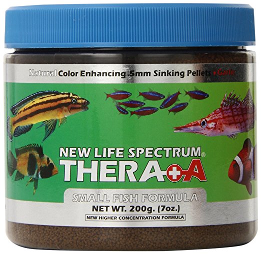 New Life Spectrum Thera-A Small Fish 0.5mm Sinking Salt/Freshwater Pet Food, 200gm