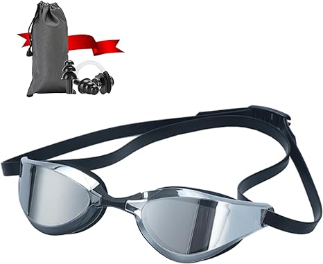 Focevi Swimming Goggles for Men/Women, Anti-Fog Anti-UV Wide Vision Adult Swim Goggles, Boys/Girls/Junior/youth Swim Glasses