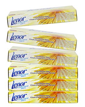 Lenor Tumble Dryer Summer Breeze Sheets Box 34 (Pack of 6)