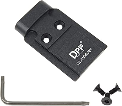 DPP Titanium Mount/Adapter Plate Compatible with Glock 17 19 MOS Holosun 509T