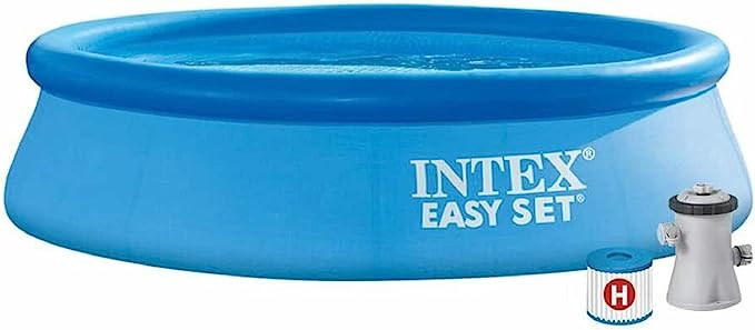 Intex 8FT X 24IN Easy Pool Set, Blue c/w Filter Pump