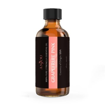 Anjou Grapefruit Essential Oil 2 fl. Oz / 59 ml - 100% Pure, Natural (Therapeutic Grade,Aromatherapy, DIY, Weight Loss, Skin Oil Control, Hair Repairing - Vitamin C & Vitamin P)