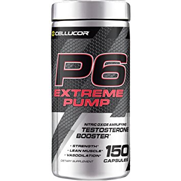 Cellucor, P6 Extreme Pump, Ultimate Testosterone & Cognitive Supplement, 150 Count