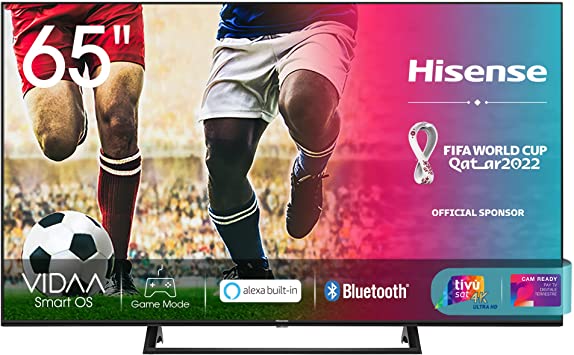 Hisense 65AE7210F, Smart TV LED Ultra HD 4K 65", Single Stand, HDR 10 , Dolby DTS, con Alexa integrata, Tuner DVB-T2/S2 HEVC Main10 [Esclusiva Amazon - 2020]