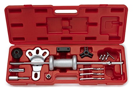 Neiko 02236A Automotive Slide Hammer Puller Set | Steel T-handle | Chrome Vanadium Steel Attachments | 17-Piece Set