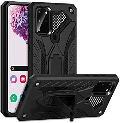 COOYA for Samsung S20 Plus Case with Stand, Galaxy S20 Plus Case with Kickstand Drop Protection Rugged Case Support Wireless Charging Shockproof Protective Case for Samsung Galaxy S20 Plus 6.7 Inch