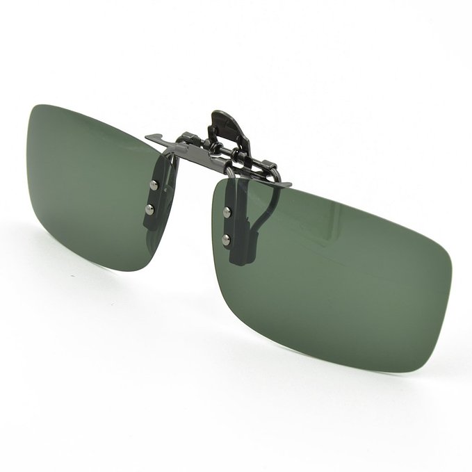 Besgoods Polarized Clip-on Flip up Metal Clip Sunglasses Lenses