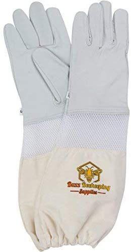 Beekeeping Goatskin Gloves (Canvas & Goatskin, X-Small)