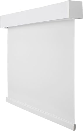 CALYX INTERIORS Blackout Roller Shade with Valance, Thermal Insulating Blind, Cordless, 22" W x 60" H, Simple White
