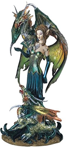 George S. Chen Imports SS-G-91278 Fairy Collection Pixie with Dragon Fantasy Figurine Figure Decoration