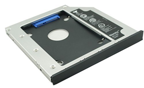 Nimitz 2nd HDD SSD Hard Drive Caddy for Lenovo Ideapad Y500 Y510p with Bezel