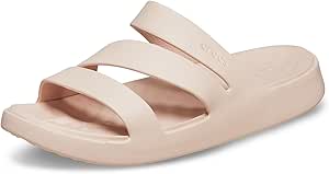 Crocs Women's Getaway Platform Strappy Sandals, Quartz, 8