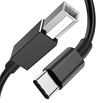 OULUOQI USB C Printer Cable 3.3ft, USB-B to USB-C Printer Scanner Cord Compatible with MIDI, MacBook Pro, Google Chromebook Pixel, HP, Canon, Dell, Epson, Brother, Fujitsu Printers.