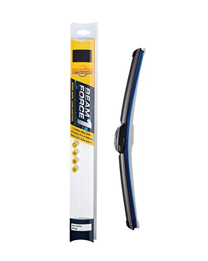 Installer Champ Beam Force 1 Wiper Blade - Fits 97% of Cars Front/Rear - 1.5M Wipes - Repels Rain, Snow, Ice - 21" (1-Pack)