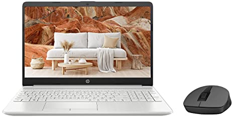 HP 15- AMD Ryzen 3-3250U 15.6 inches 39.6 cm FHD, Micro-Edge, Thin & Light Laptop Windows 11 Home & 150 Wireless Mouse with Ergonomic and ambidextrous Design