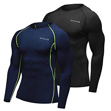 BALEAF Men's Cool Dry Skin Fit Long Sleeve Compression Shirt