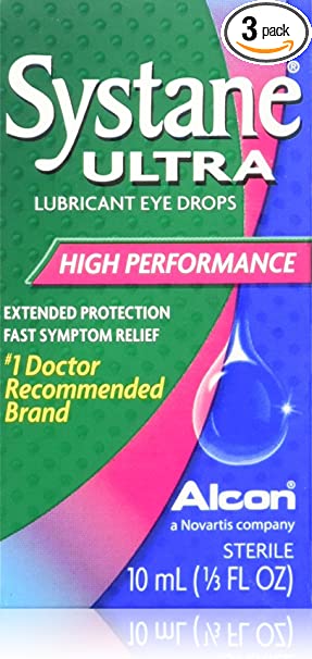 Systane Ultra High Performance Lubricant Eye Drops Alcon - 10Ml (Pack Of 3)