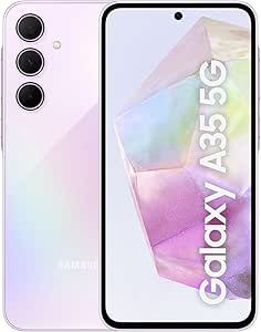 Samsung Galaxy A35 5G, Factory Unlocked Android Smartphone, 128GB, 6GB RAM, 2 day battery life, 50MP Camera, Awesome Lilac, 3 Year Manufacturer Extended Warranty (UK Version)