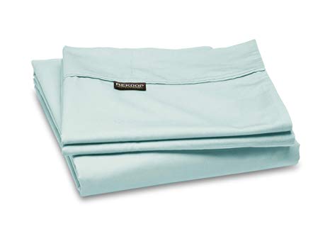 REKOOP Eco-Friendly Sheets, Cotton Rich, Smooth Percale Weave, 4 Piece Twin XL Sheet Set, 15” Deep Pocket, Harbour Gray