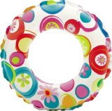 Intex Recreation Lively Print Swim Ring - Color May Vary- 2 Pack Summer Fun