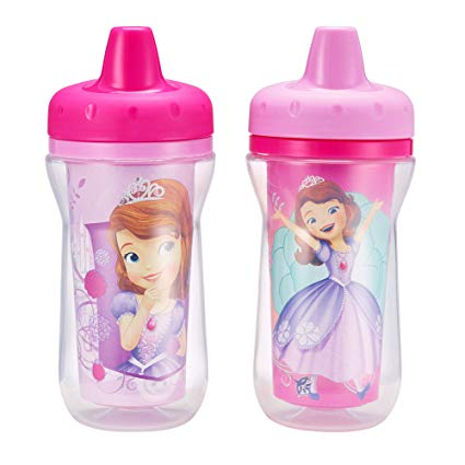 The First Years Disney Junior Sofia The First Insulated Sippy Cup, 2 Count (Color and design may vary)