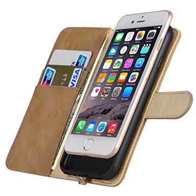 iPhone 6 6s 7 Qi Wireless Charging Receiver Phone Case Charger Cover for iPhone 7(4.7inch) Wallet Case