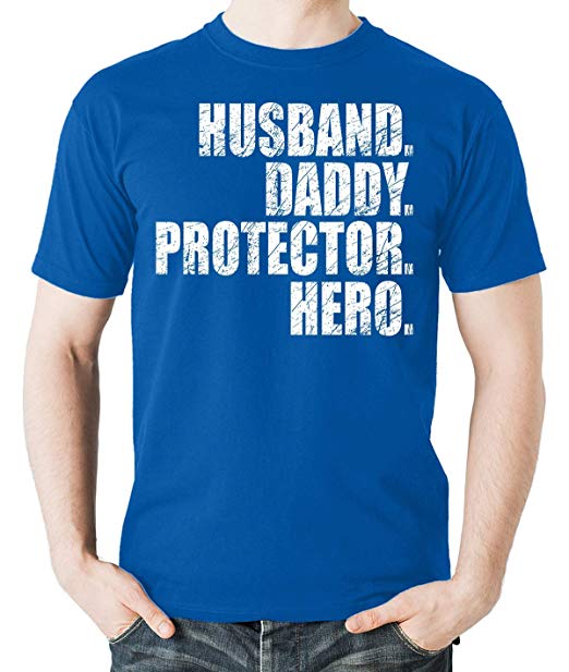 Witty Fashions Husband Daddy Protector Hero, Gift for Dad, Fathers Gift Men's Shirt
