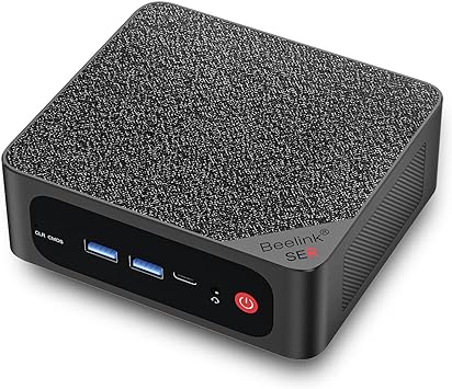 Beelink SER5 MAX AMD Mini PC, Ryzen 7 5800H (8C/16T, up to 4.4GHz) Mini Computer, 16GB 1TB PCle3.0x4 SSD Micro Desktop, Small PC 4K Triple Displays, WiFi 6 BT 5.2, USB3.2 Gen 2, Home, Office, Business