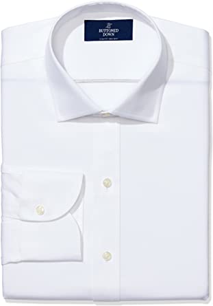 Buttoned Down Men's Slim Fit Spread Collar Pinpoint Dress Shirt