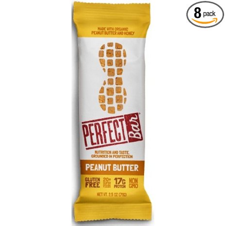 PERFECT FOODS Bar, Peanut Butter, 2.5 Ounce (Pack of 8)